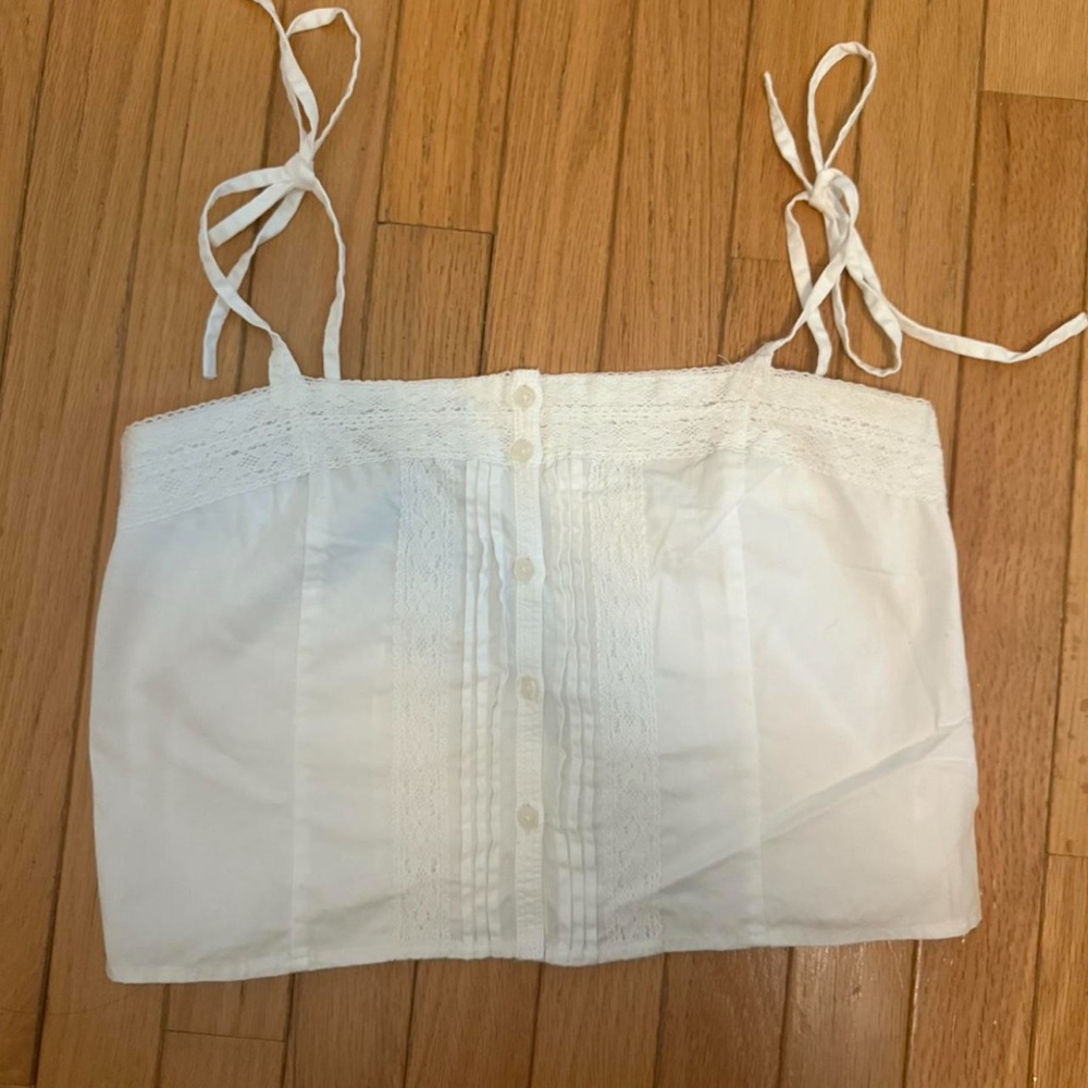 Brandy Melville white tie Camisole